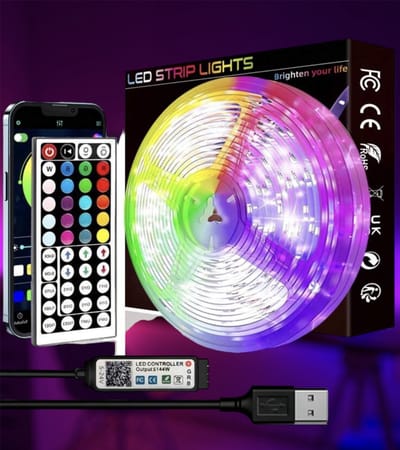 Led strip 5M RGB Met app en afstandsbediening - Led lights - Led strips - Ledstrip