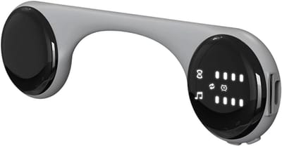 Bone Conduction Pillow Speaker voor geluid dat via kussentrillingen wordt overgebracht, met afstandsbediening, timer en witte ruisfunctie. Timer voor witte ruis. 5, grijs