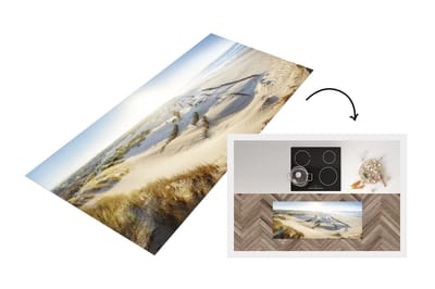 Keukenloper - Loper keuken - Zandduinen in Peniche Portugal - 120x50 cm - Keukenloper vinyl