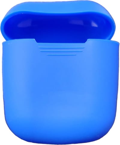 Let op type!! Draadloze koptelefoon schokbestendig silicone beschermhoes voor Apple AirPods 1/2 (blauw)