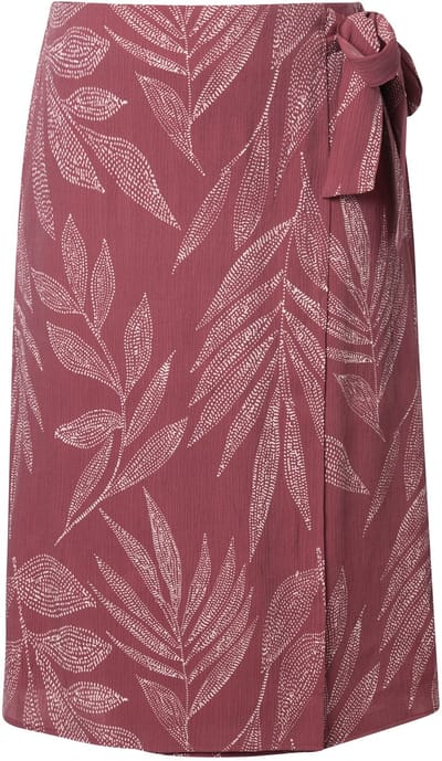 Ulla Popken - Dames - Midi-rokken - Roodbruin - Maat 46+