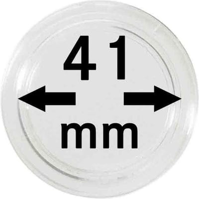 Lindner Hartberger muntcapsules Binnendiameter Ø 41 mm (10x) voor penningen tokens capsules muntcapsule - Geschikt voor: Koala Kookaburra Kangaroo 1 OZ Zilver