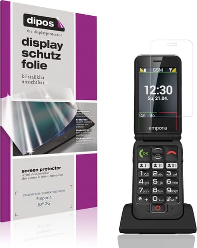 dipos – 4x Beschermfolie geschikt voor Emporia JOY 2G | Krasbestendige & heldere Screenprotector Ultra-Thin