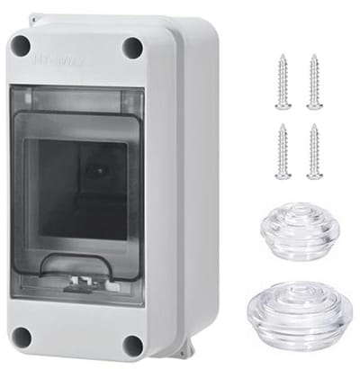 3-module Waterdichte Opbouwzekeringkast IP65 voor Buiten en Tuin