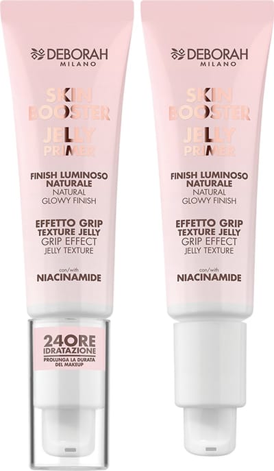 Deborah Milano Skin Booster Jelly Primer – Transparante Make-up Primer – Minimaliseert Poriën & Matteert De Huid – Sebum Control & Anti-Glans – Voor Gladde, Egaliserende & Langhoudende Make-up Basis