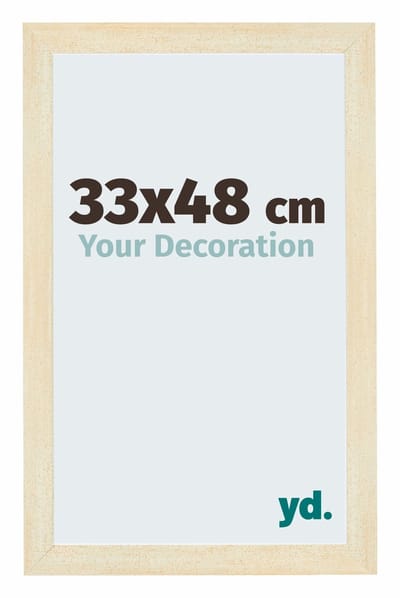 Your Decoration - Puzzellijst 33x48 cm - Zand Geveegd - Puzzellijst 500-1000 stukjes - MDF Fotolijst - Mura