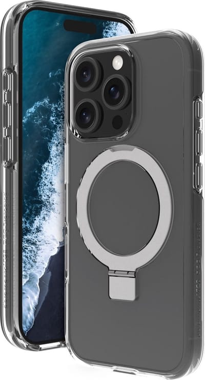 dbramante1928 Iceland Ultra D3O Backcover geschikt voor MagSafe Stand geschikt voor iPhone 16 Pro - Clear