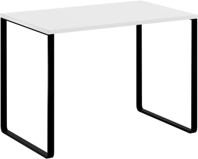 Salontafel Rechthoekig - Koffietafel Bijzettafel - Woonkamer Inrichten - Krasbestendig Laminaatblad - 100x50cm - Wit