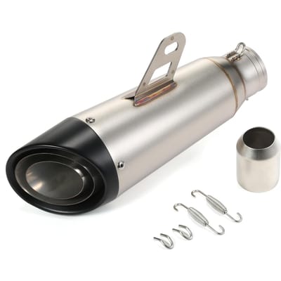 38-51mm Universele motorfiets uitlaatpijp staart refit uitlaatdemper geschikt voor motorfietsen ATV zwart