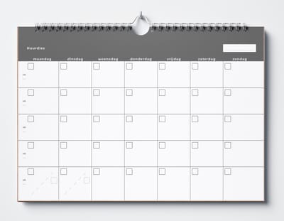 Huurdies Planner - 18 maanden - Tijdloos - A4+