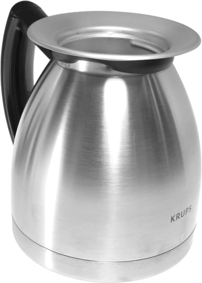 Krups 10-kops RVS thermoskan - ZONDER SCHENKTUIT DOP - voor Aroma Control Therm en CompacTherm koffiezetapparaat series - nr. KAF15B0C - F15B0C
