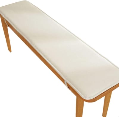 Tuinbankkussen - Zitkussen Bank - Buiten Zitten - Antislip Ontwerp - 50x200cm - Wit