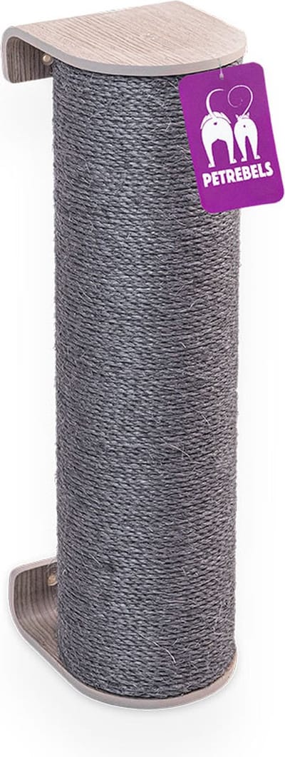 Petrebels Wandmeubel wandmontage Klimmuur Kat - Kattenmuur Climb 1250 set-Old Grey - 12 x 15 x 52 cm