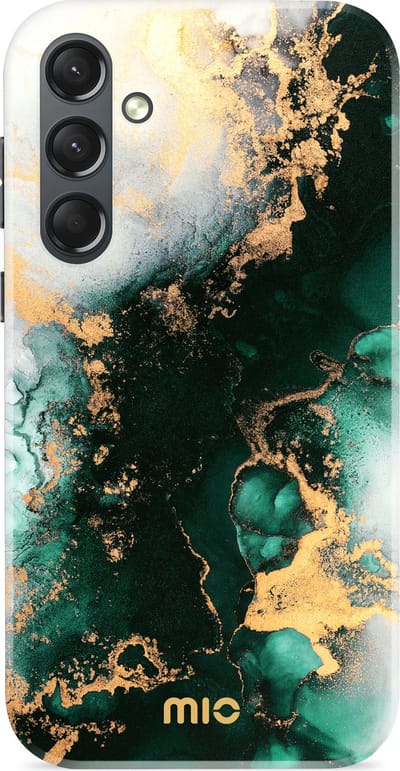 MIO MagSafe Samsung Galaxy S24 Plus Hoesje | Hard Shell Back Cover | Geschikt voor MagSafe | Green Marble