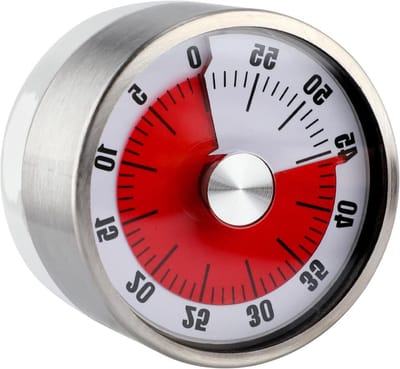 EGoods - Keukenwekker voor Koken, Magnetische Timer Standaard Handmatig Aftellen Zonder Batterijen - Thuis, Keuken, Klaslokaal, Studeerkamer, Kantoor.