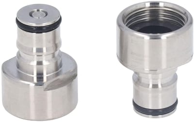 Dailygoods- Ball Lock Conversie Kit - Roestvrijstalen Adapter - 5/8FPT Draad - Lekvrij - Geschikt voor A D S G Type Biervat - Duurzaam Materiaal - Biervatadapter