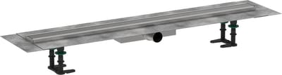 Hansgrohe RainDrain Compact - Douchegoot 90 cm, met rooster, geborsteld roestvrij staal 56168800