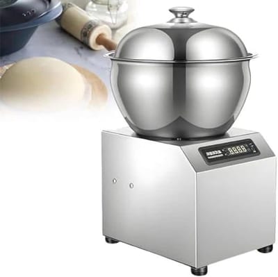 Commerciële Deegmixer - Bloem Mengmachine - Bakkerij Gebruik - Dubbele Rotatie - 5KG - Zilver