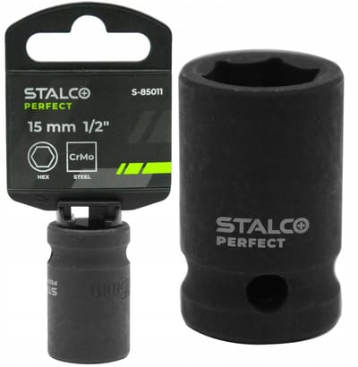 Slagdop 1/2" 15mm 6-zijdige slagdop Stalco Perfect
