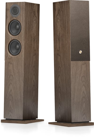 Audio Pro A48 W Smart Multiroom Actieve Vloerstaande Luidsprekers - Audio Pro Multiroom (Linkplay) - Ruimtecorrectie - 2x130W Speakers - Walnoot