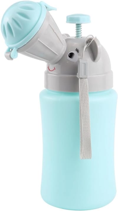 Jongen potje noodtoilet voor auto reizen - draagbaar camping baby kind peuter plas training beker urineren container (blauw) potje peuter