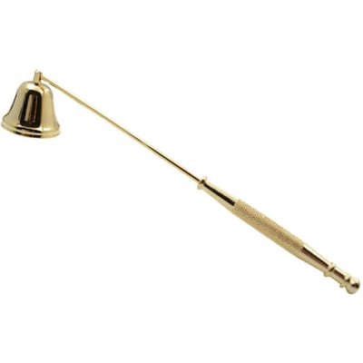 Éteignoir à bougie en forme de cloche, en fer galvanisé, pour la maison, outil de bougie doré or