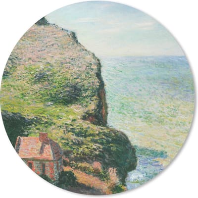 Muismat rond 20x20 cm - Mousepad Het wachtershuisje - Claude Monet - Ronde muismatten