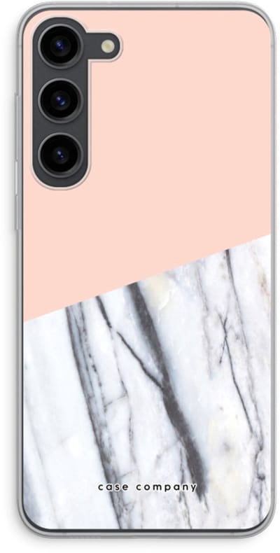 Case Company® - Hoesje geschikt voor Samsung Galaxy S23 Plus hoesje - A touch of peach - Soft Cover Telefoonhoesje - Bescherming aan alle Kanten en Schermrand