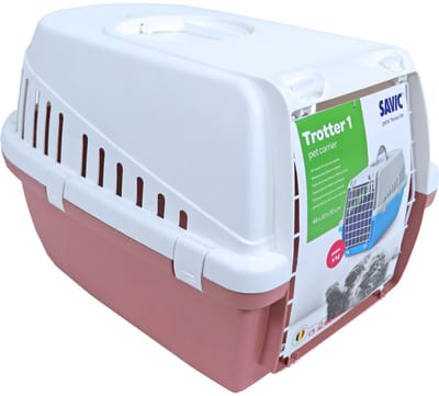 Savic Reismand Trotter Earth Roze - Wit 49 x 33 x 30 cm