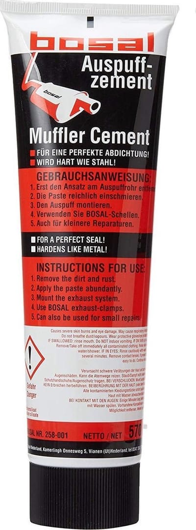 Bosal uitlaat kit montage pasta 570gr - afdicht - hard als staal