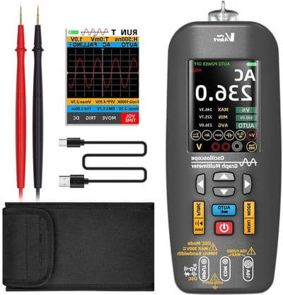 Digitale Multimeter Oscilloscope - Meetapparaat Combinatie - Elektronica Testen - 3-in-1 Functies - 10 MHz Bandbreedte - Grijs