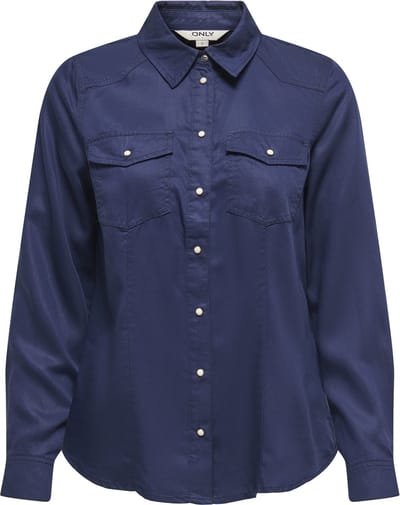 ONLY - ONLALEXA COLOUR LS SHIRT WVN - Dames - Blouses