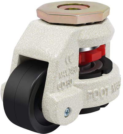 Set van 4 Zwenkwielen - Wielen - Industriële wielen - Transportwielen - Trolley wielen - Voor Tafels & Zware Apparatuur - Intrekbaar & 360° Draaibaar - 4 Stuks GD-60S, Tot 500 kg