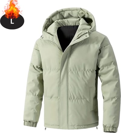 Livano Winterjas - Parka - Heren - Winter - Jas - Volwassen - Stijlvol - Groen - L