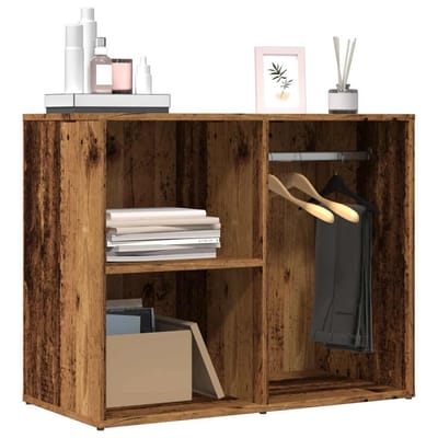 vidaXL - Kledingkast - 80x40x65 - cm - bewerkt - hout - oud - houtkleurig