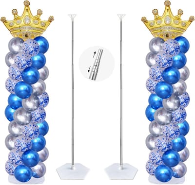 Verstelbare Ballonnenboog Standset 2.6m Hoogte Inclusief Basis Met Herbruikbare Standaard voor Feestdecoratie