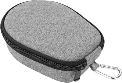 Koptelefoonhoes - Opbergtas - Reizen - Schokbestendig en waterdicht - 17x14x6 cm - Grijs