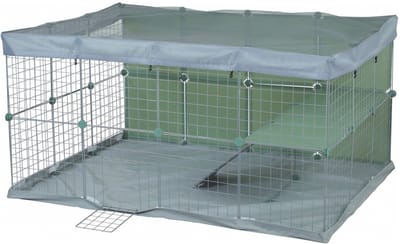Zolux Neolife Konijnenverblijf - Dierenverblijf - 140x105x70 cm Groen Blauw
