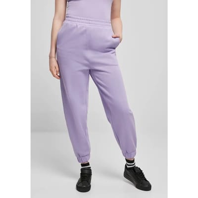 Urban Classics - Organic High Waist Ballon Dames joggingbroek - S - Paars