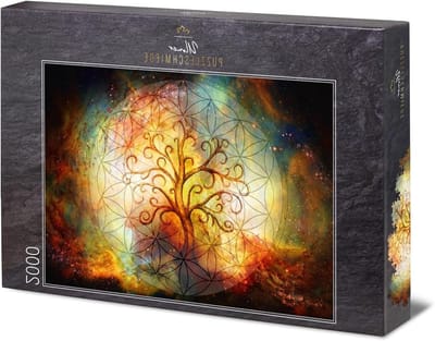 Levensboom Puzzel - Wereldboom Kosmos - Uren Puzzelplezier - 2000 Stukjes Premium - 96 x 68 cm - Multicolor