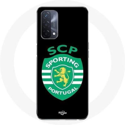 Oppo A93 5G hoesje scp sportieve portugal zwarte achtergrond