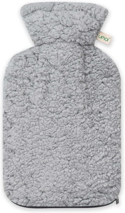 Warmwaterkruik 2 liter met teddy-overtrek en rits - Veilig en comfortabel - BS1970:2012 gecertificeerd