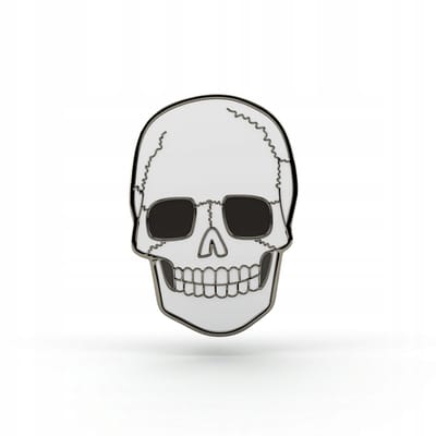 PINETS - Pin - Schedel met Zonnebril - Hard Enamel - Gietmetaal - Stoer Accessoire