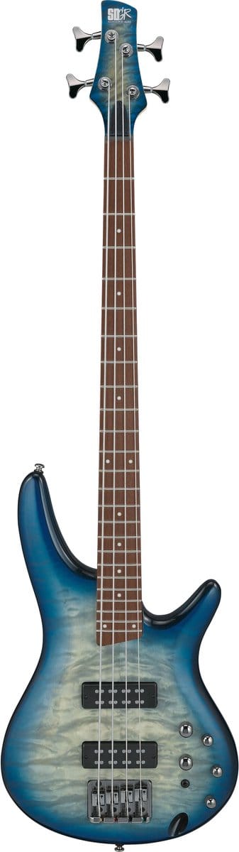 Ibanez Standard SR400EQM-SCB Stained Cosmic Blue Starburst - Elektrische basgitaar