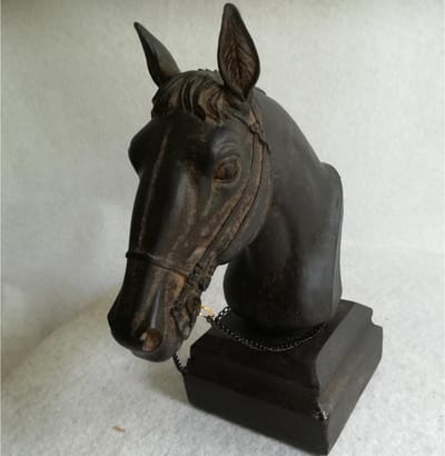 MadDeco - polystone - paard - hoofd - beeldje