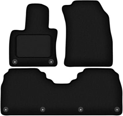 Wielganizator WLG-CARLUX – Auto Vloermatten – Zwart – Passend voor Hongqi E-HS9 – 5-zits