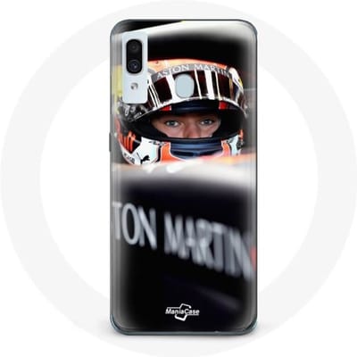 Case voor Samsung Galaxy A40 Formule 1 Max Verstappen Autocoureur