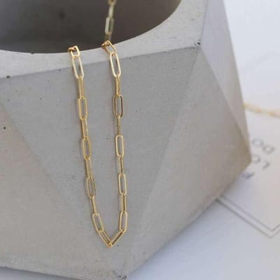 Collier à chaîne épaisse en argent sterling 925 pour femmes, collier de fête, bijoux cadeaux, nouveau gray