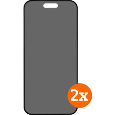 BlueBuilt Apple iPhone 17 Pro Privacy Filter Screenprotector Glas Duo Pack