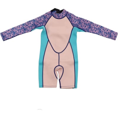 Lange Mouw Korte Broek Kinderen Wetsuit 2.5MM Neopreen Peuter Winter Surfen Zwempak voor Meisjes Jongens Size 10 beige